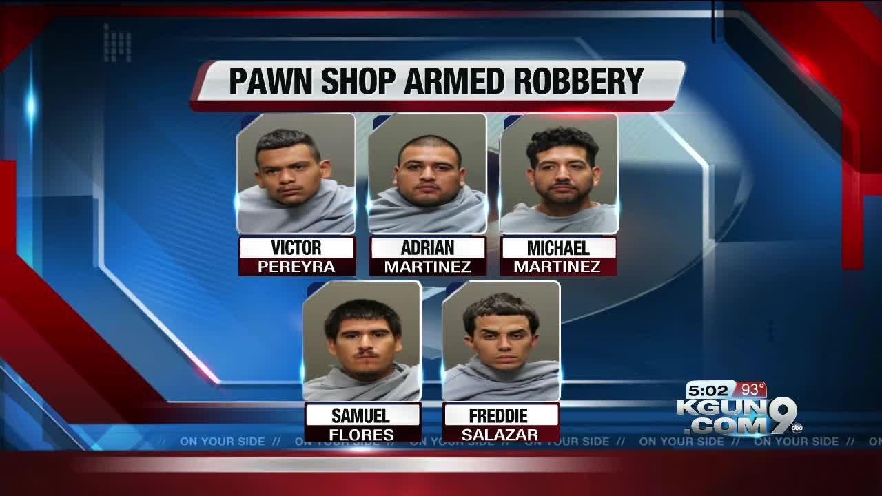 Police Arrest 5 Suspects For An Armed Robbery At Local Pawn Shop Youtube