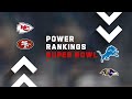 Super Bowl Power Rankings