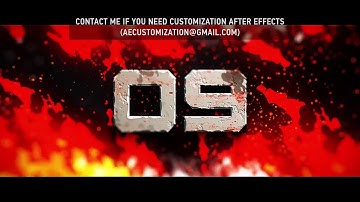 Epic Fire Countdown | After Efects Project Files - Videohive template