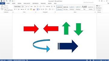 How to Insert Arrows In MS Word