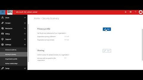 Security & Privacy Settings in Office 365