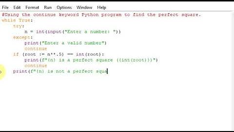 python program to find perfect square