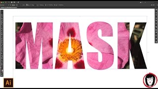 How to put photos inside text, a shape, or a compound path in Illustrator