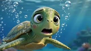 Finding Donnie the Baby Sea Turtle 🐢 | Easy English Listening Practice (A2)