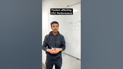 There are many factors affecting CPU Performance - GCSE / A Level Computer Science #computerscience