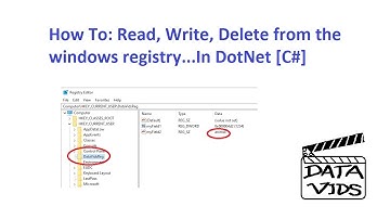 Read Write Registry in Dotnet Core