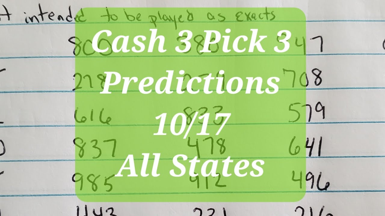 cash 3 predictions