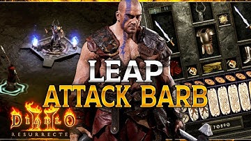 This build IS A BLAST TO PLAY - Reworked Leap Attack Barb - Patch 2.4 PTR - Diablo 2 Resurrected