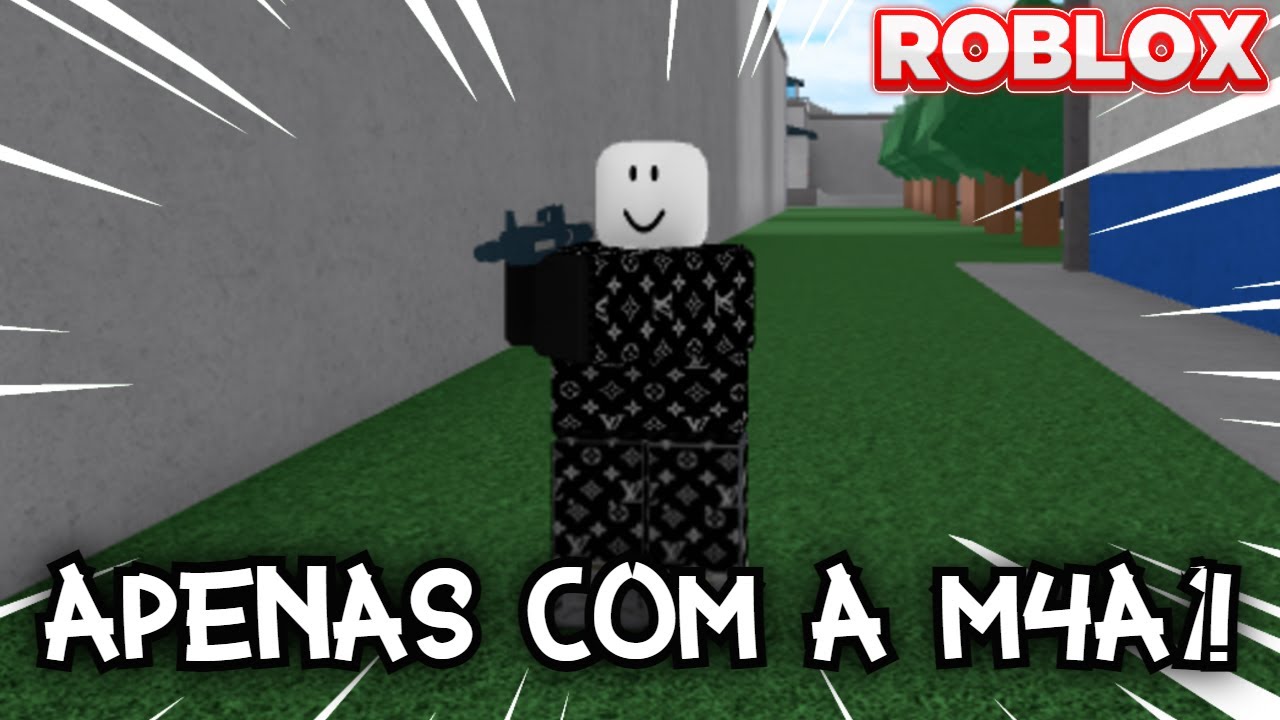 Roblox Jogando Prison Life Usando Apenas Arma Da Swat M4a1 Youtube - jogos roblox policia e ladrão stateview prison rolepla