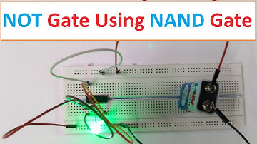 NOT gate using NAND gate | Basic Gates using NAND gate | Universal Gate Practical
