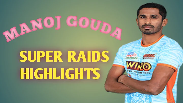 Manoj Gouda Bengal Warriors player //  Alagundi final match raids //