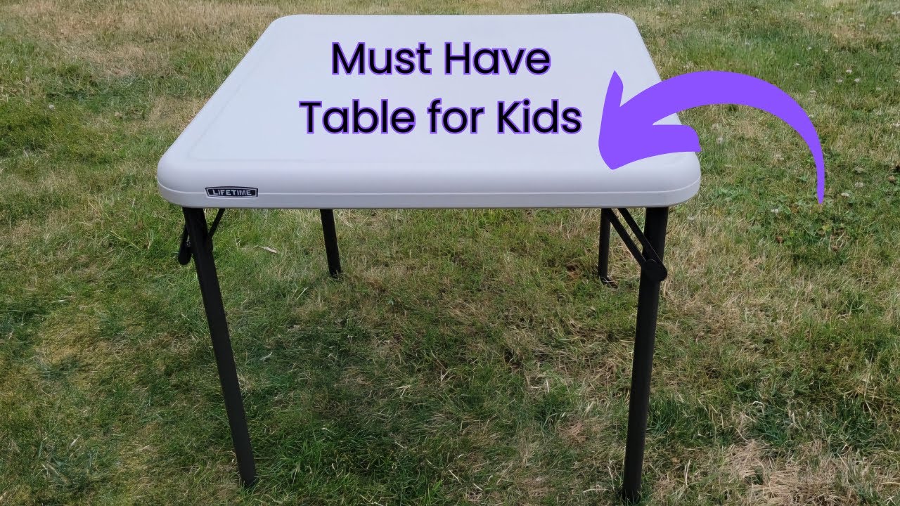 Lifetime Kids Folding Table - My Review - YouTube
