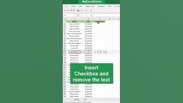 Checkbox Hack in Excel ✅ #myexcelonline #excel #shorts