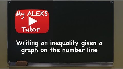 Writing an inequality given a graph on the number line