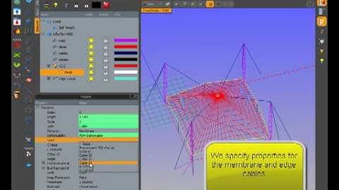 cone with mast engineering form-finding