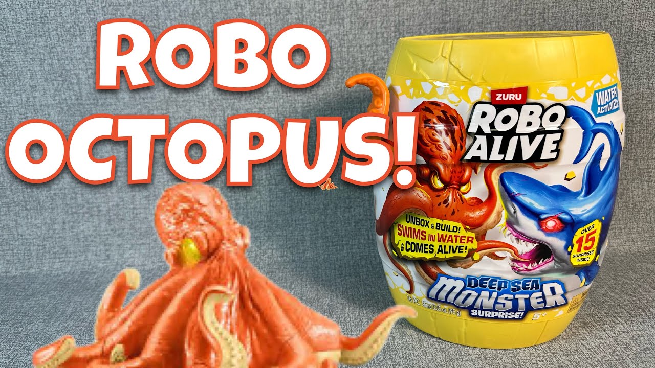 ZURU ROBO ALIVE DEEP SEA MONSTER ROBO OCTOPUS OPENING AND REVIEW! - YouTube