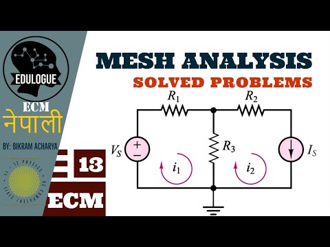 13.  MESH ANALYSIS || Solved Problems || Explained in Nepali