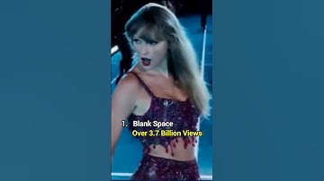 These are the Most viewed Songs of Taylor Swift!!