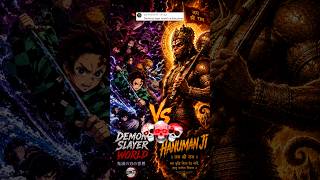 Demon slayer vs hanuman ji: divine power clash and clutch fight #viral #trending #shorts #goviral #🙏