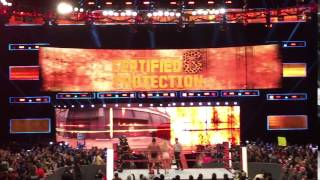 Big Cass Spelling out S-A-W-F-T on RAW