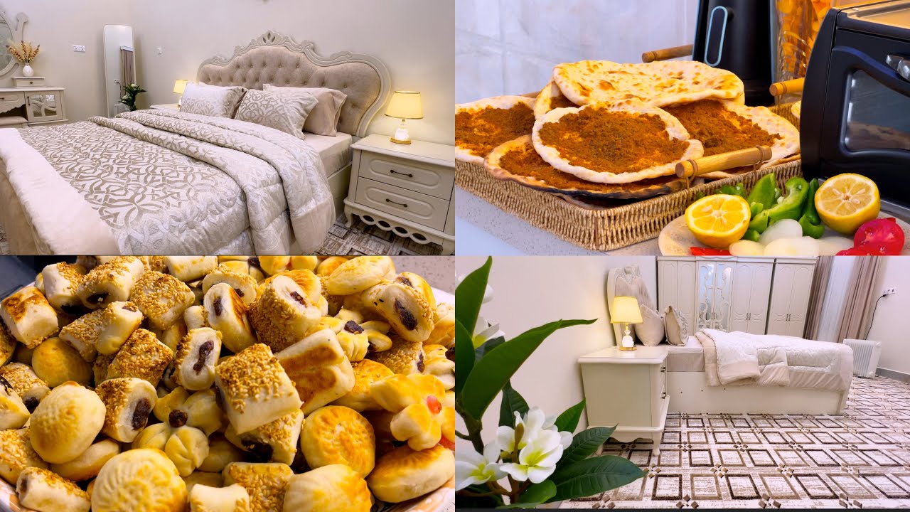 غرفة دافية بأجواء ديسمبر الباردة 🕯️وريحة بيتنا… الكليجة والمخبوزات ما تنوصف 🏡