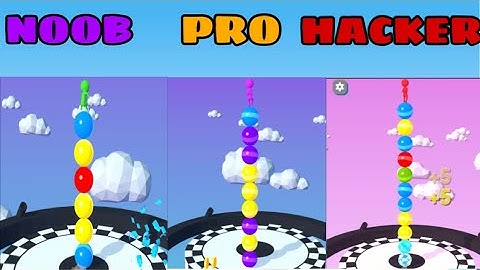 NOOB vs PRO vs HACKER in Stack Rider - All Levels Gameplay, New Game (Android, iOS)