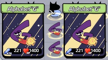 Max Level Merge Alphabet Lore Fusion Number (A-J...) | Merge Alphabet 2D Fusion Fight