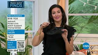 Aetrex Parker Sparkle EVA ArchSupport Thong Sandal