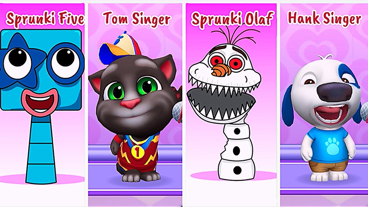 Who Will Prevail: Sprunki Five Sprunki Olaf Vs Tom Hank Singer ? 😍 | 🥰 Mega Battle 
