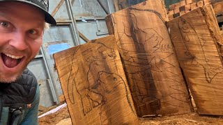 How to BLOCK OUT your wood carving. After templating. TRICK TIPS