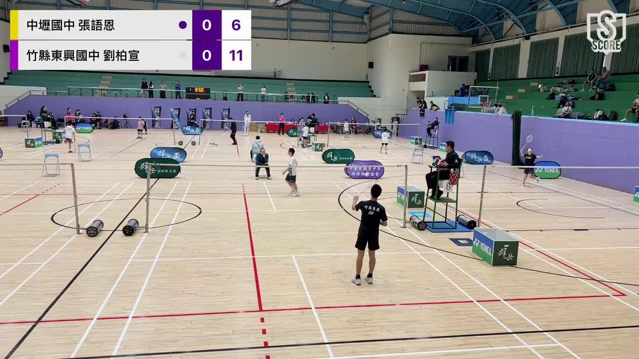 中壢國中 張語恩 VS 竹縣東興國中 劉柏宣