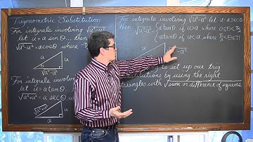 Integration by Trigonometric Substitution 4 Examples Calculus 2 BC