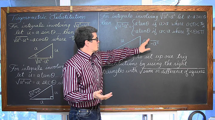 Integration by Trigonometric Substitution 4 Examples Calculus 2 BC