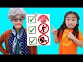 Annie Pretend Play Learning Good Behavior and Not to Tell Lies to Her Grandma