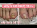 👣DIY Pedicure at Home for Men with Messy Cleaning - 2nd Visit 👣