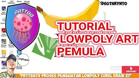 PRTTBB TV-TUTORIAL LOWPOLY ART PEMULA|COREL DRAW X7