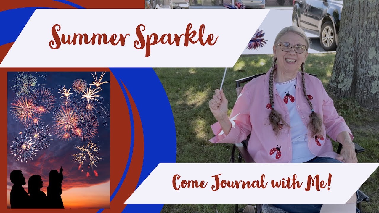 Come Journal with Me! Bee-u-tiful Journal: Lots of Sparkle & Red, White, & Blue!