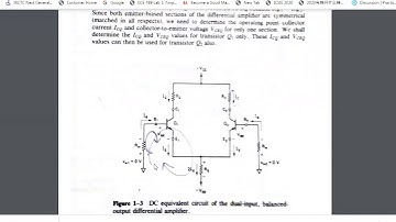 DC analysis of Diff  Amplifier