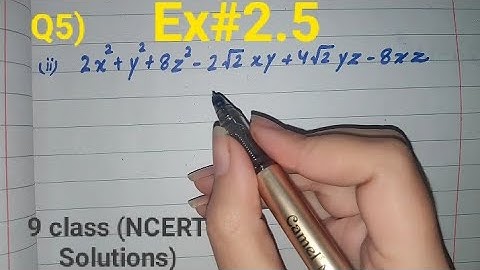 Factorize 2x2+y2+8z2-2√2xy+4√2yz-8xz | Ex 2.5 q5 math class 9 ncert solutions by math class channel