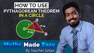 IGCSE Circle Theorem | How to Find Length of Triangle in Circles Using Pythagoras Theorem