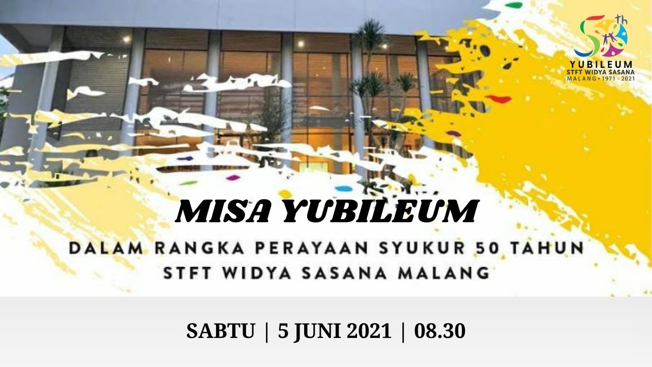 MISA YUBILEUM STFT WIDYA SASANA 50TH - YouTube