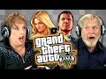 Des personnes ages jouent  grand theft auto v