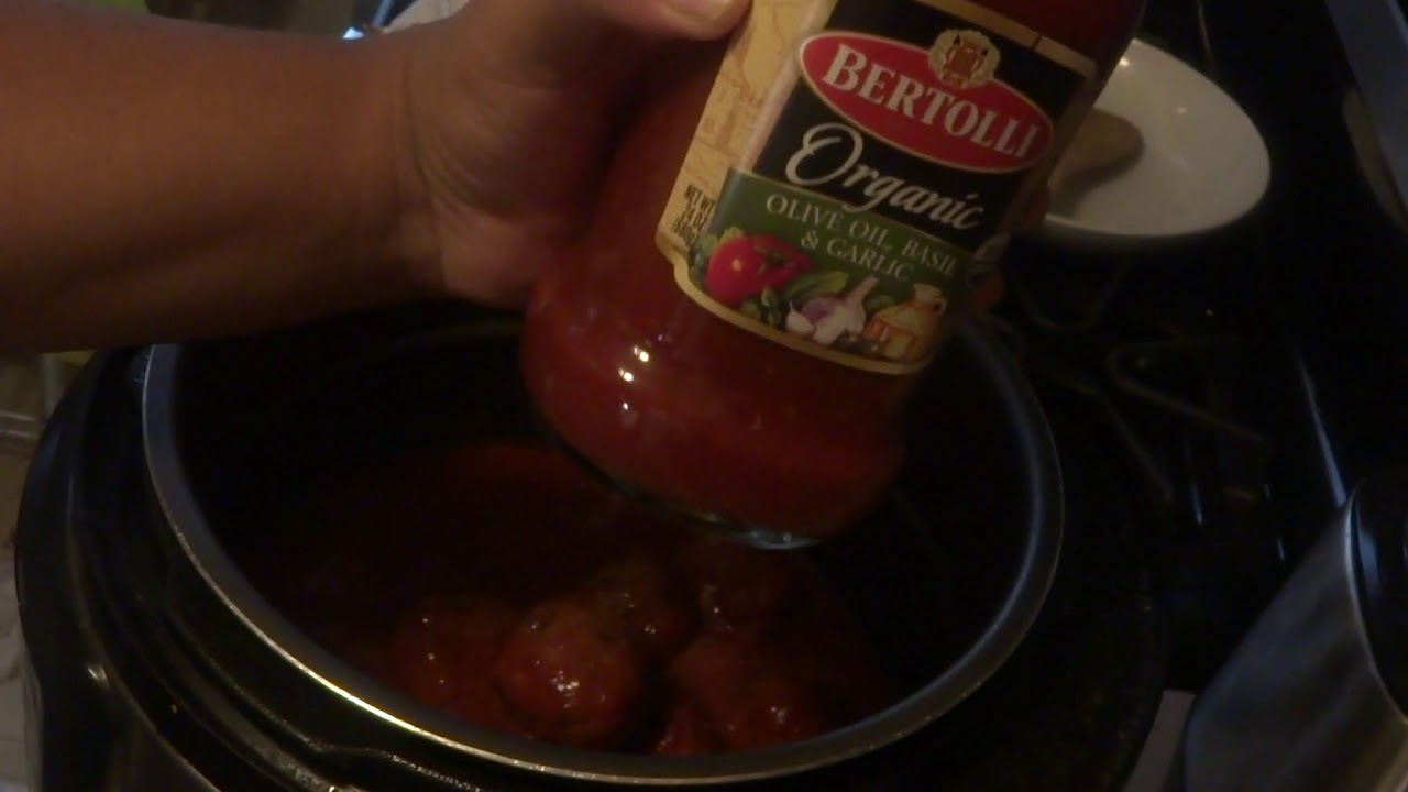 Spaghetti and meatballs Pressure cooker recipe YouTube