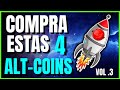 Las TOP ALTCOINS AHORA 🚀 Las 4 Criptomonedas Con Mayor Potencial de Crecimiento