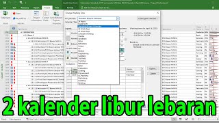 Example of implementing 2 work calendars in MS Project | Advanced Calendar MS Project