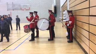 Bromsgrove School CCF Inspection during the Pass Off Parade, 7th December 2015
