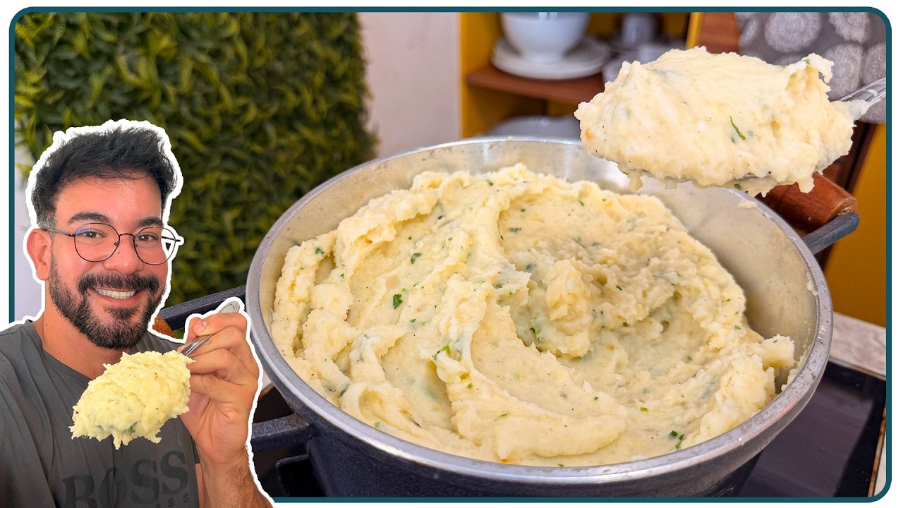 PURÊ DE BATATA DOS SONHOS: CREMOSO E IRRESISTÍVEL | Nandu Andrade