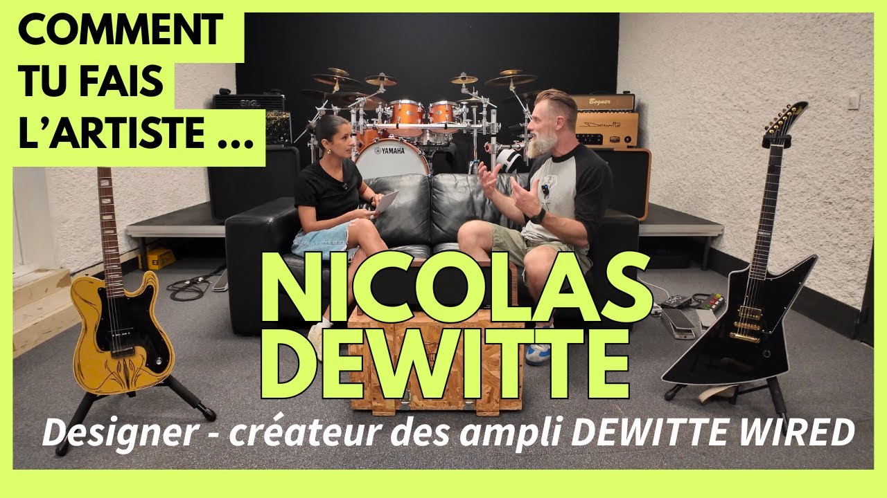 Le design sonore et visuel des amplis de Nicolas Dewitte