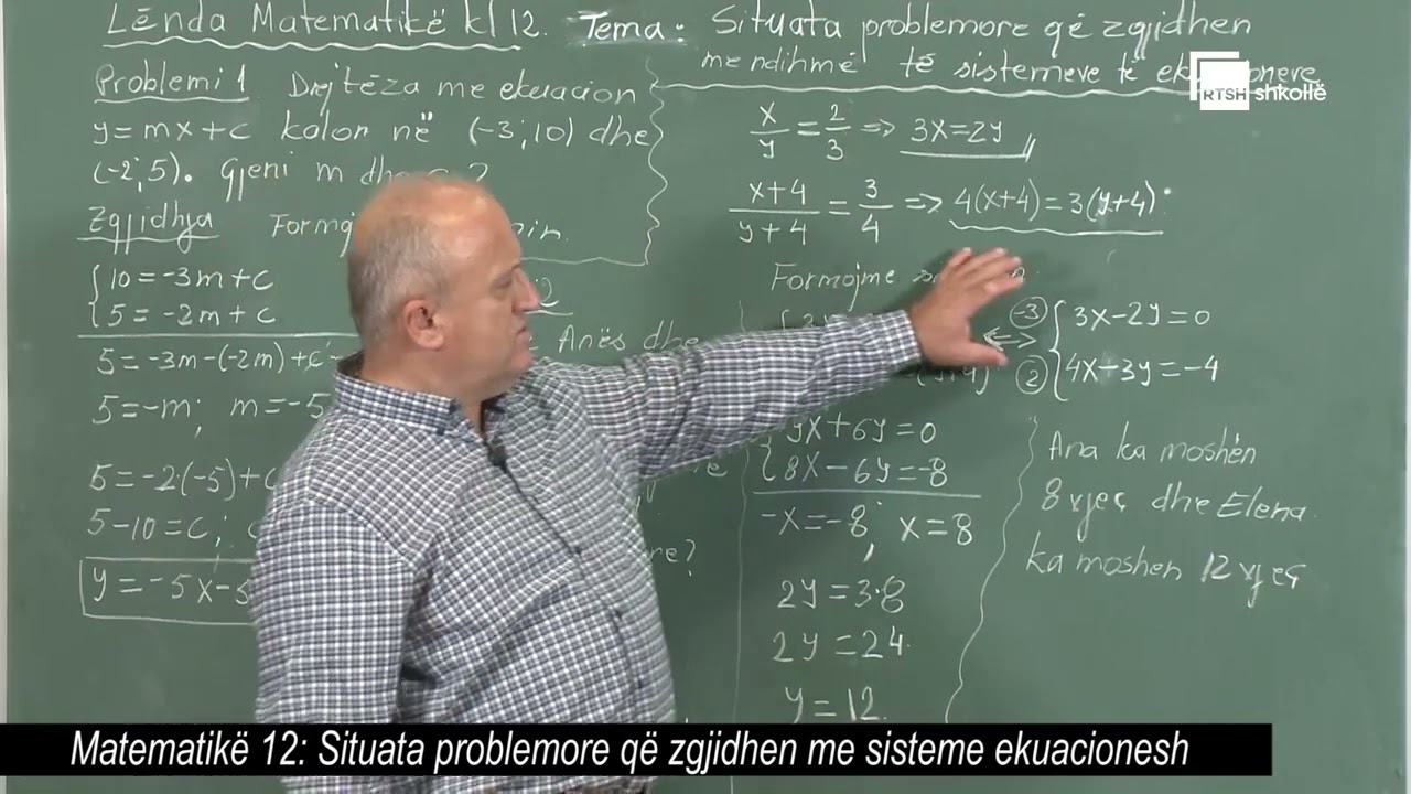 Situata problemore që zgjidhen me sisteme ekuacionesh |Matematikë 12