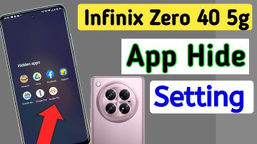 How to hide apps in Infinix zero 40 5g /Infinix zero 40 5g app hide/app hide setting